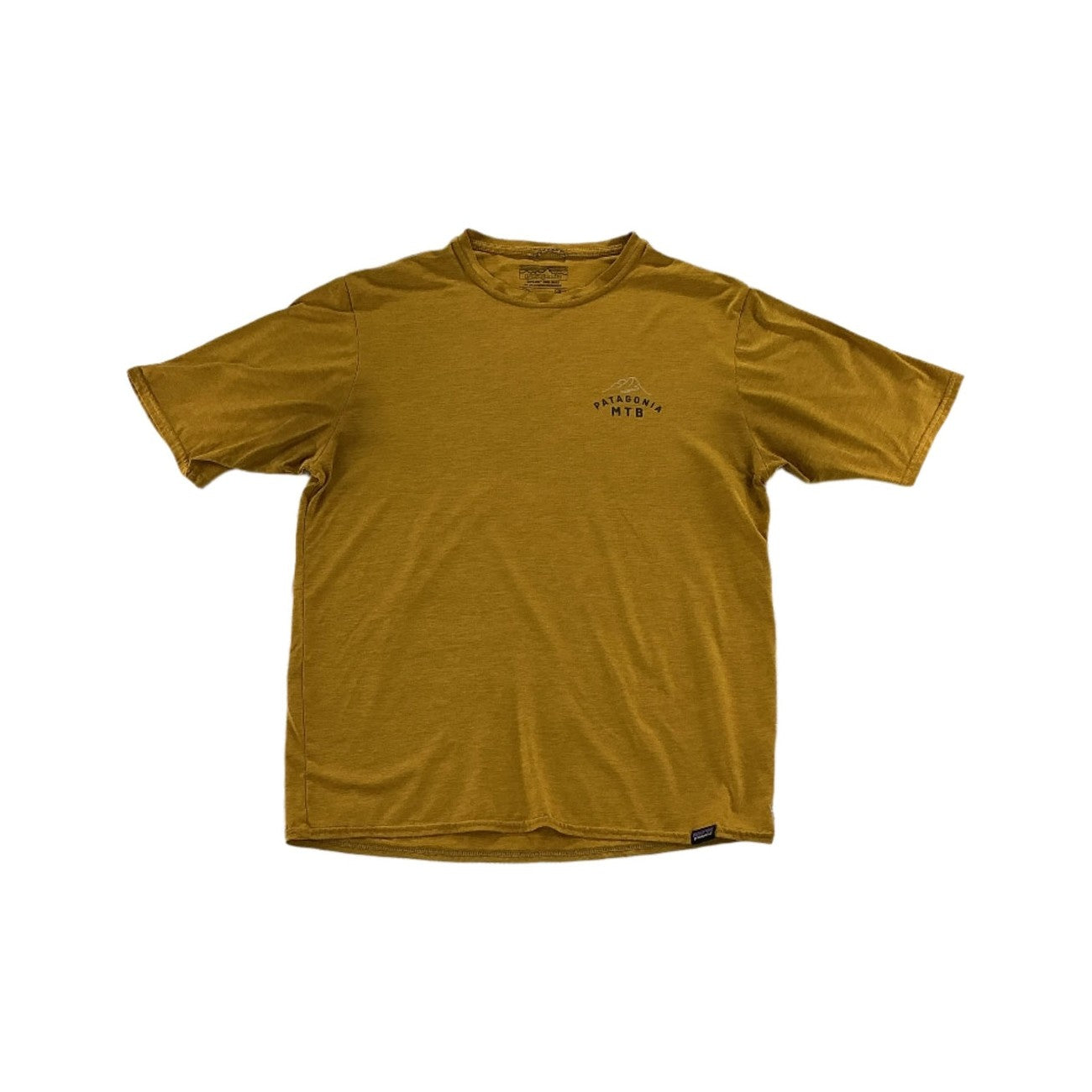 Patagonia Men's Capilene Cool Daily Short Sleeve Active Shirt Yellow Small USED - FERAL