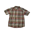 Mountain Hardwear Men's Short Sleeve Button Down Shirt Red/Tan Medium USED - FERAL