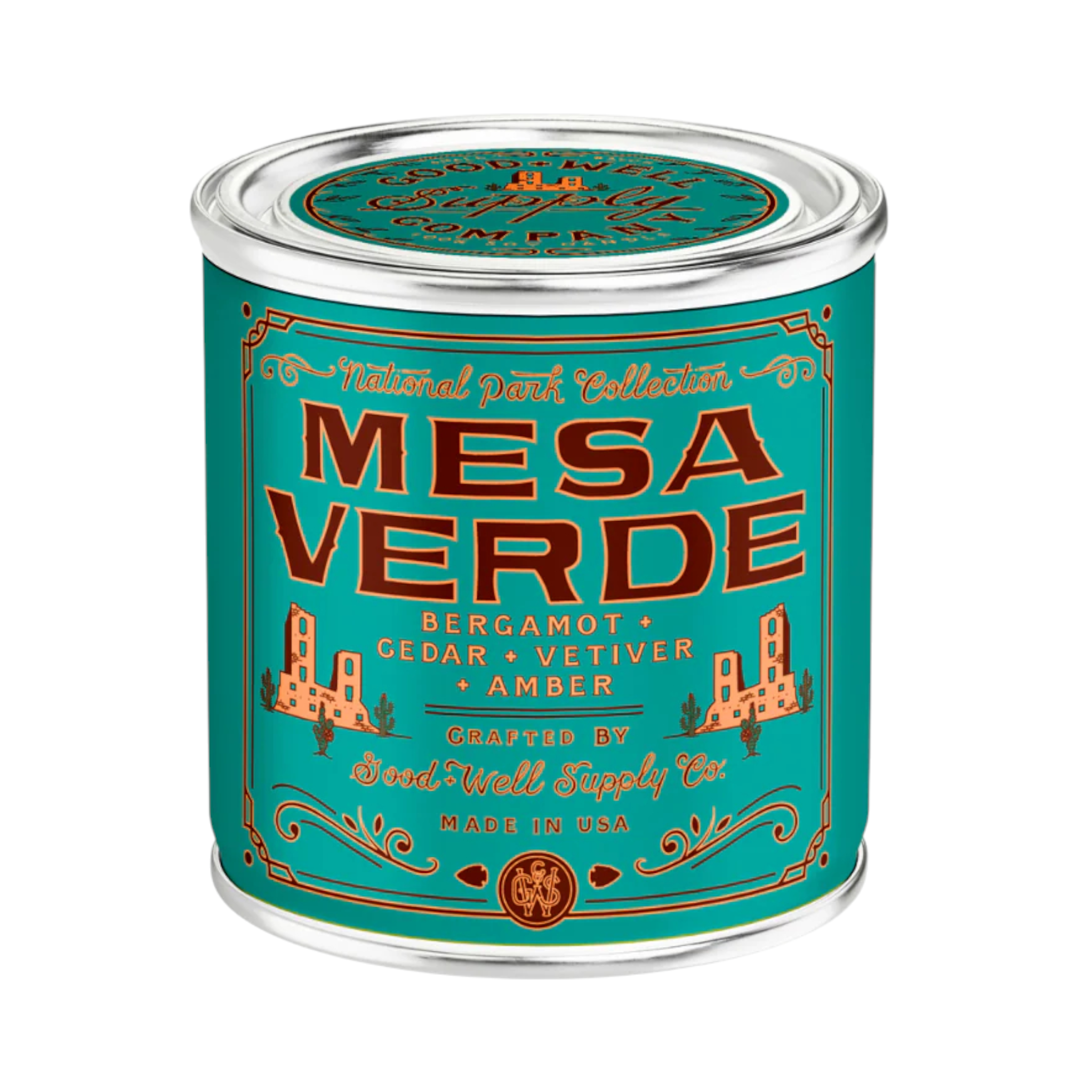 Good & Well Supply Co. Mesa Verde National Park Candle - 1/2 Pint - FERAL