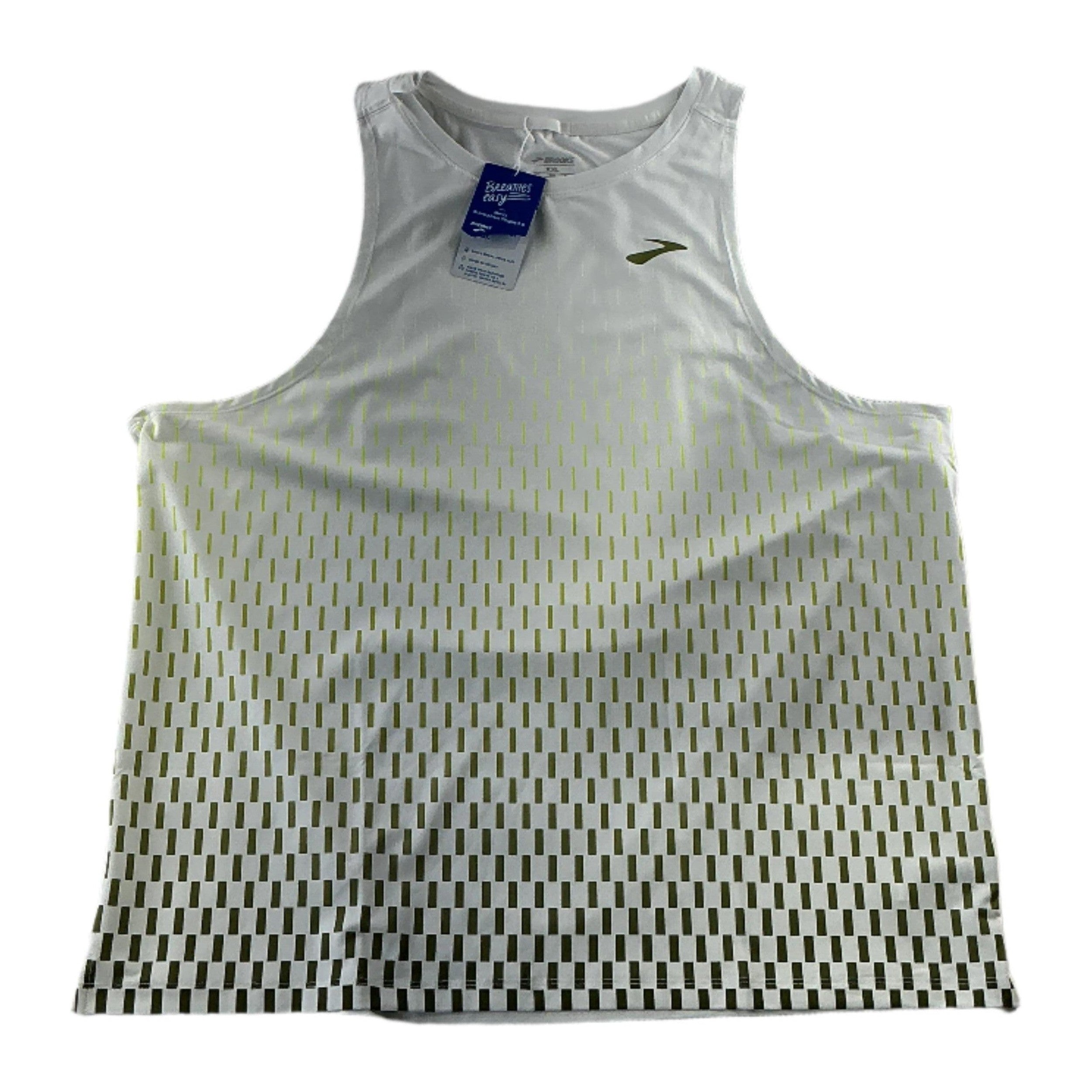 Brooks Men's Atmosphere Single 2.0 Shirt White XXL USED - FERAL
