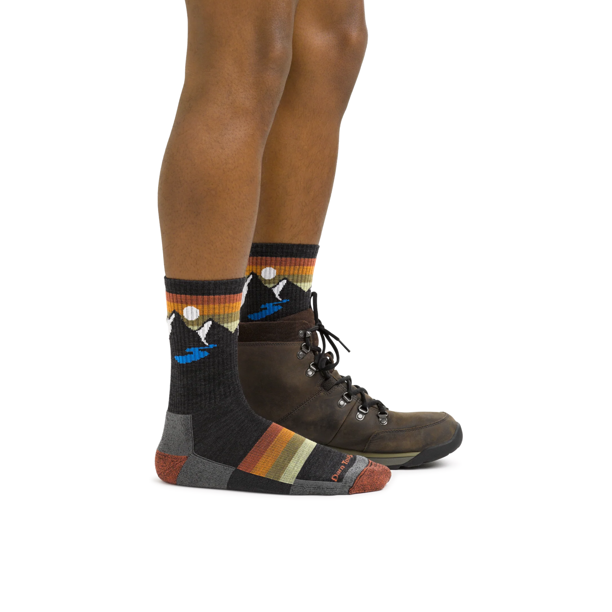 Darn Tough Sunset Ridge Micro Crew Lightweight Hiking Socks - FERAL