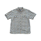 Patagonia Men's Short Sleeve Button Down Shirt Tan/White Medium Used - FERAL