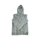 North Face Women's Hoodie Top Light Blue Medium USED - FERAL