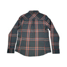 Flylow Women's Brigitte Tech Fleece Shirt Navy Plaid Medium USED - FERAL