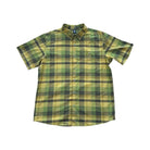 Mountain Hardwear Men's Short Sleeve Button Down Shirt Yellow/Green Large Used - FERAL