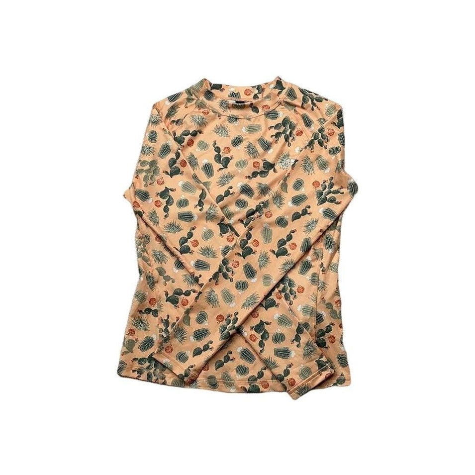 The North Face Women's Printed Class V Water Top Apricot Ice Cacti Medium USED - FERAL