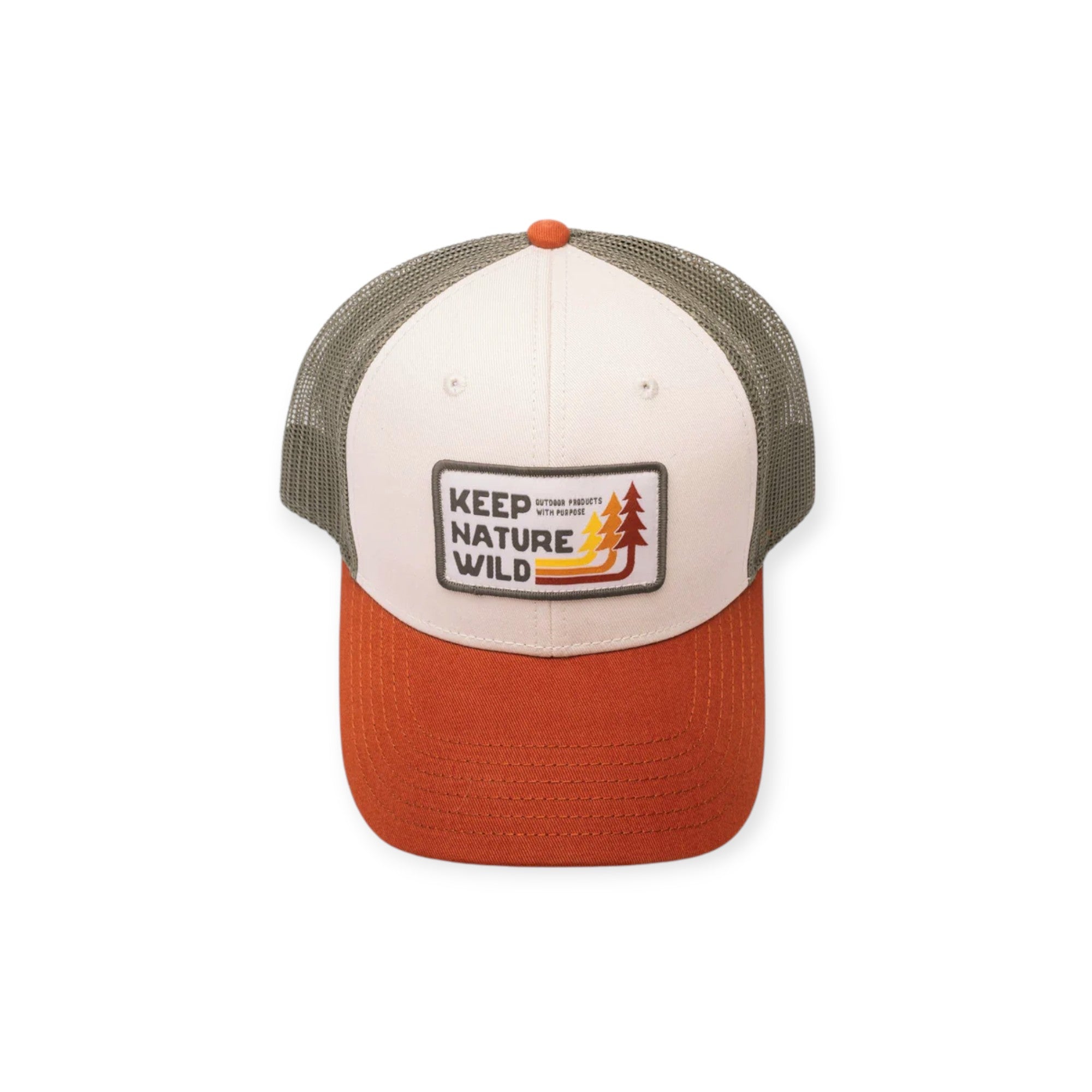 Keep Nature Wild Retro Pines Trucker Hat - FERAL