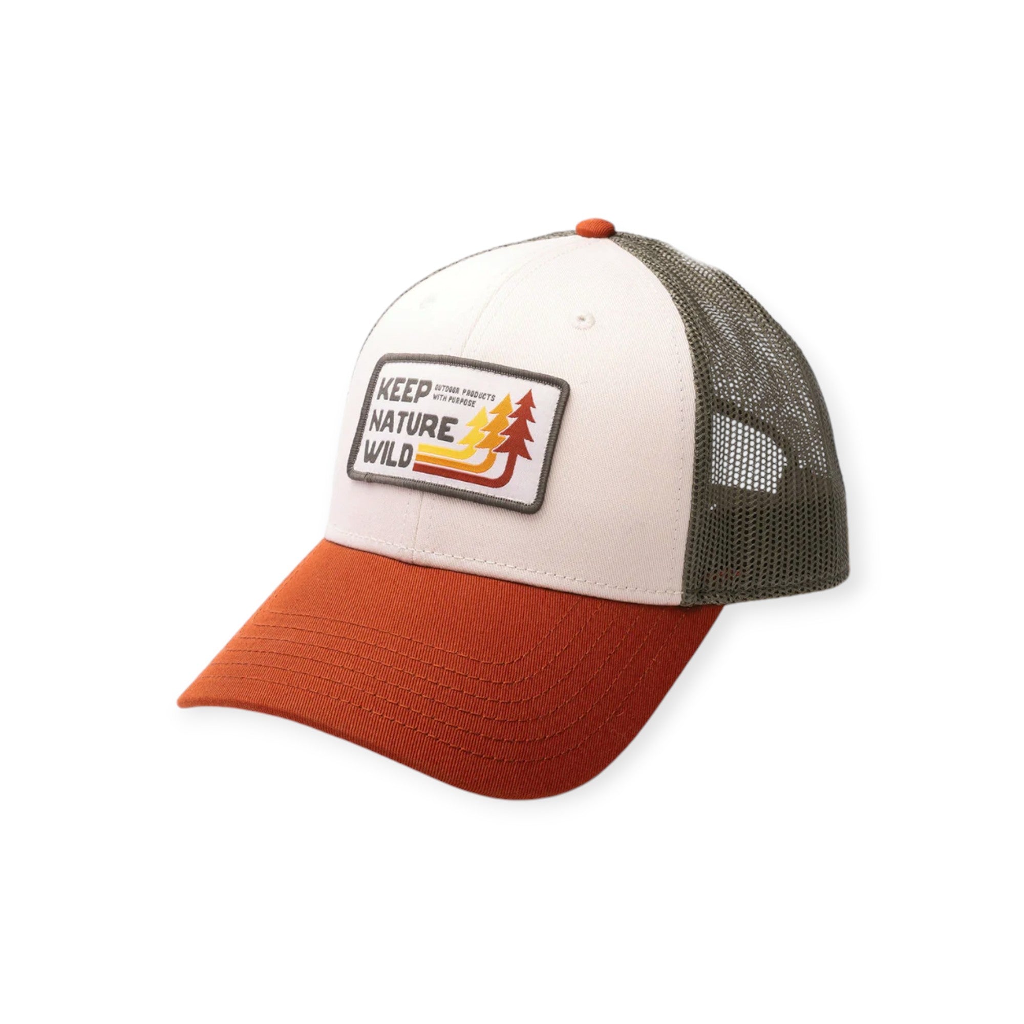 Keep Nature Wild Retro Pines Trucker Hat - FERAL