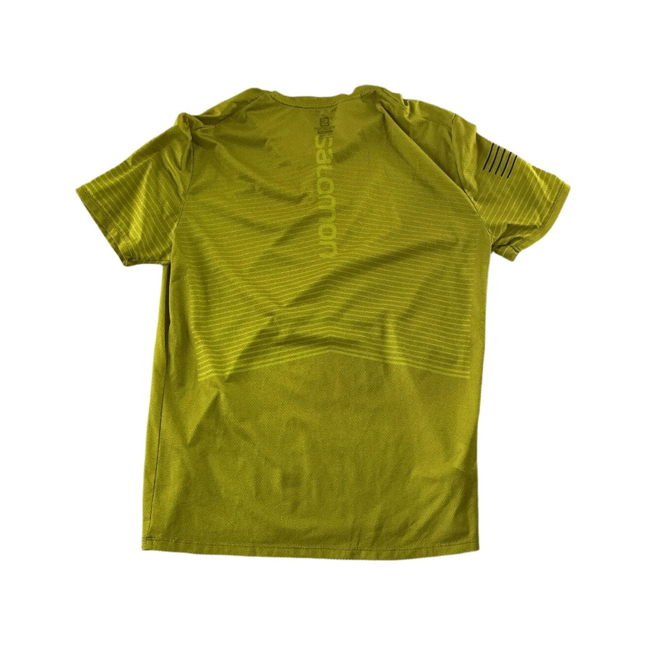Salomon Men's Active Short Sleeve Shirt Yellow Medium USED - FERAL