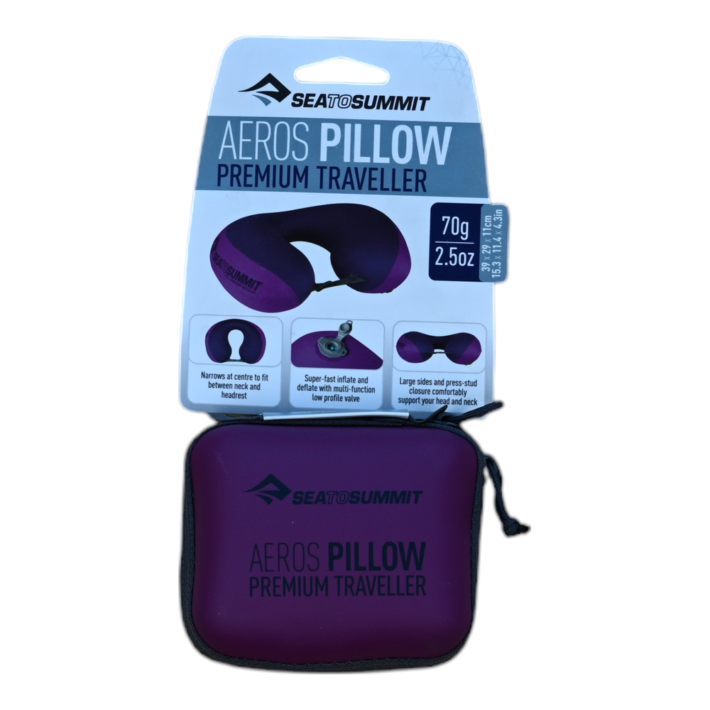 Sea to Summit Aeros Premium Traveller Pillow Purple USED - FERAL