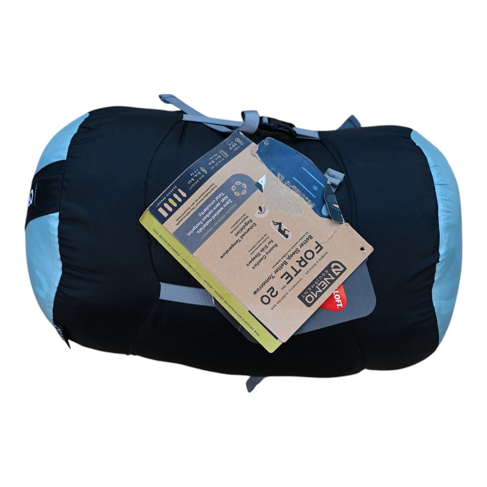 Nemo Women's Forte 20 Sleeping Bag Blue Regular Used - FERAL