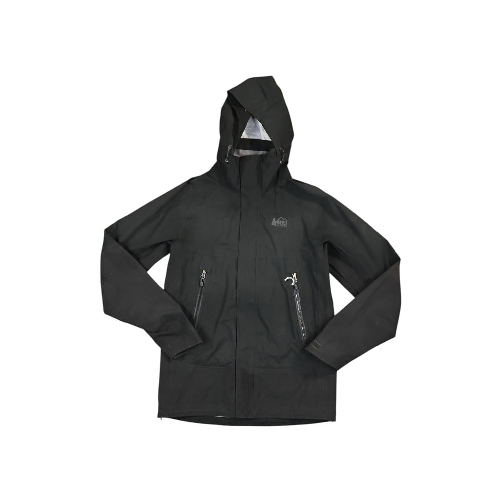 Rei Men's Peak 2.5L Rain Shell Jacket Black S Used - FERAL