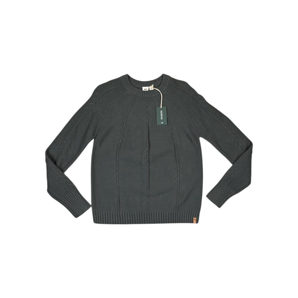 Tentree Women's Highline Treestitch Crew Sweater Green M Used - FERAL
