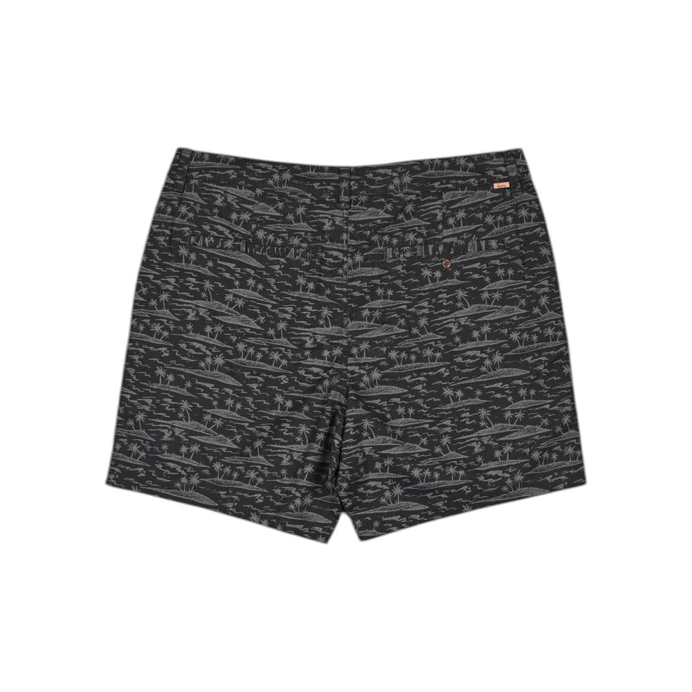 Tentree Men's Hemp Latitude 7" Short Meteorite Black/Palm Shorts Grey M Used - FERAL