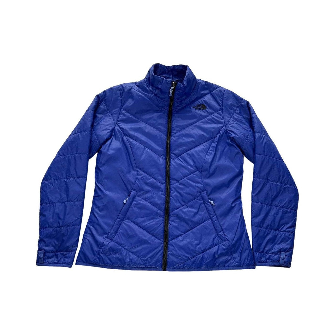 The North Face Women's Synthetic Puffy Jacket Blue Large USED - FERAL
