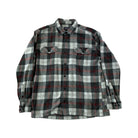 Patagonia Men's Fjord Organic Cotton Midweight Flannel Shirt Red/Grey Large USED - FERAL