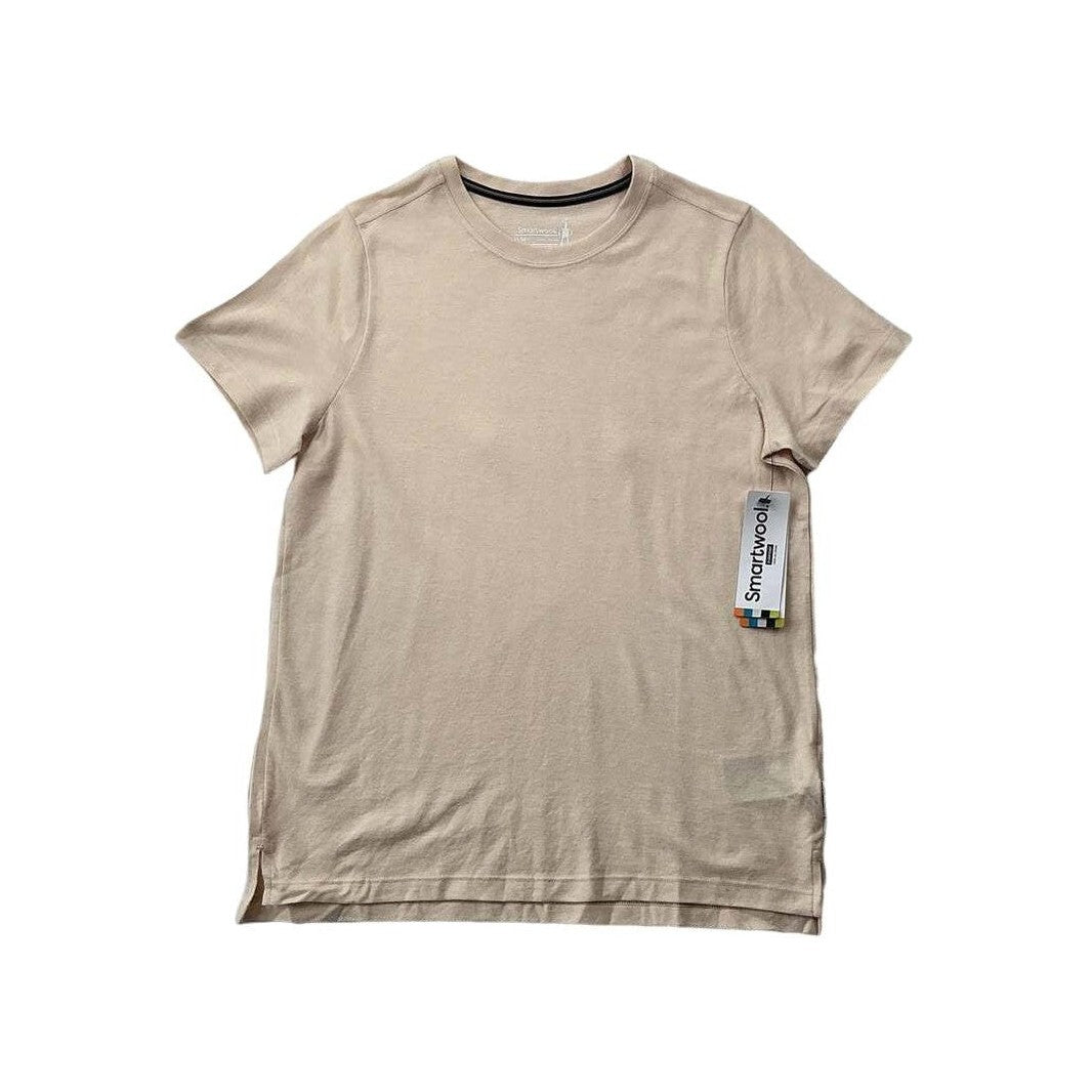 Smartwool Women's Perfect Short Sleeve Crew Shirt Almond Medium USED - FERAL