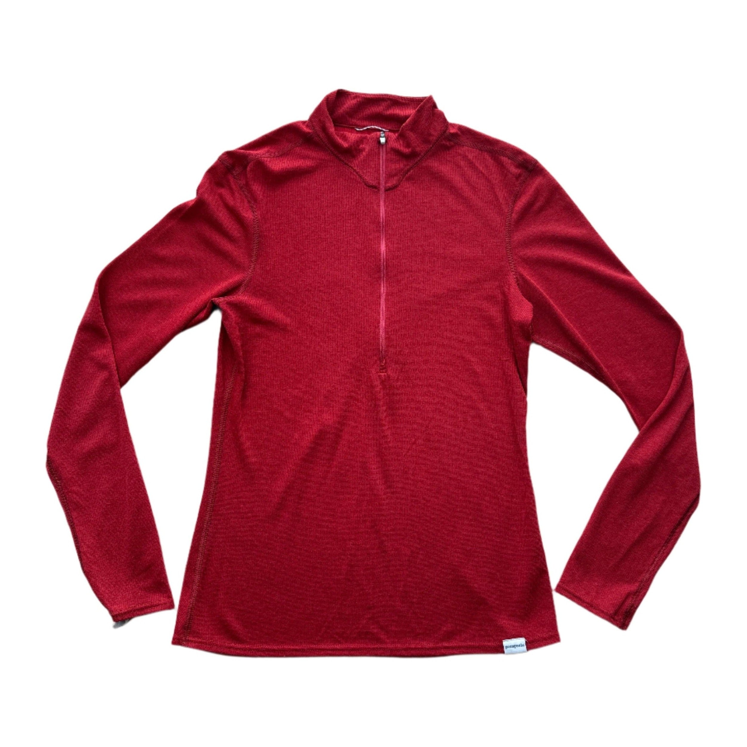 Patagonia Women's Capilene 2 Lightweight Base Layer Top Red Medium USED - FERAL