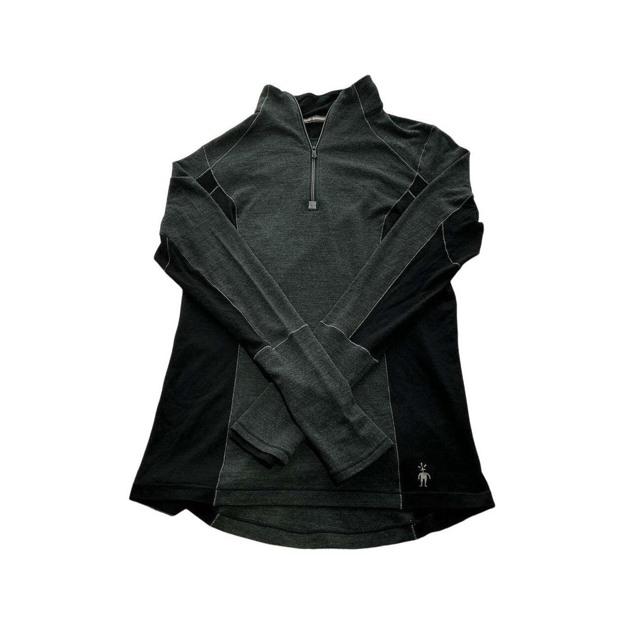 Smartwool Women's Q-Zip PhD Merino Baselayer Black Medium USED - FERAL