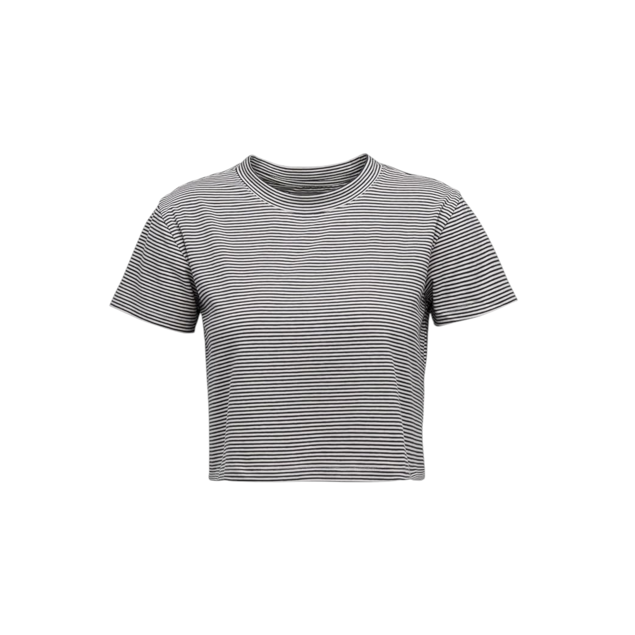 Black Diamond Women's BD Stripe Crop Short Sleeve Tee - FERAL