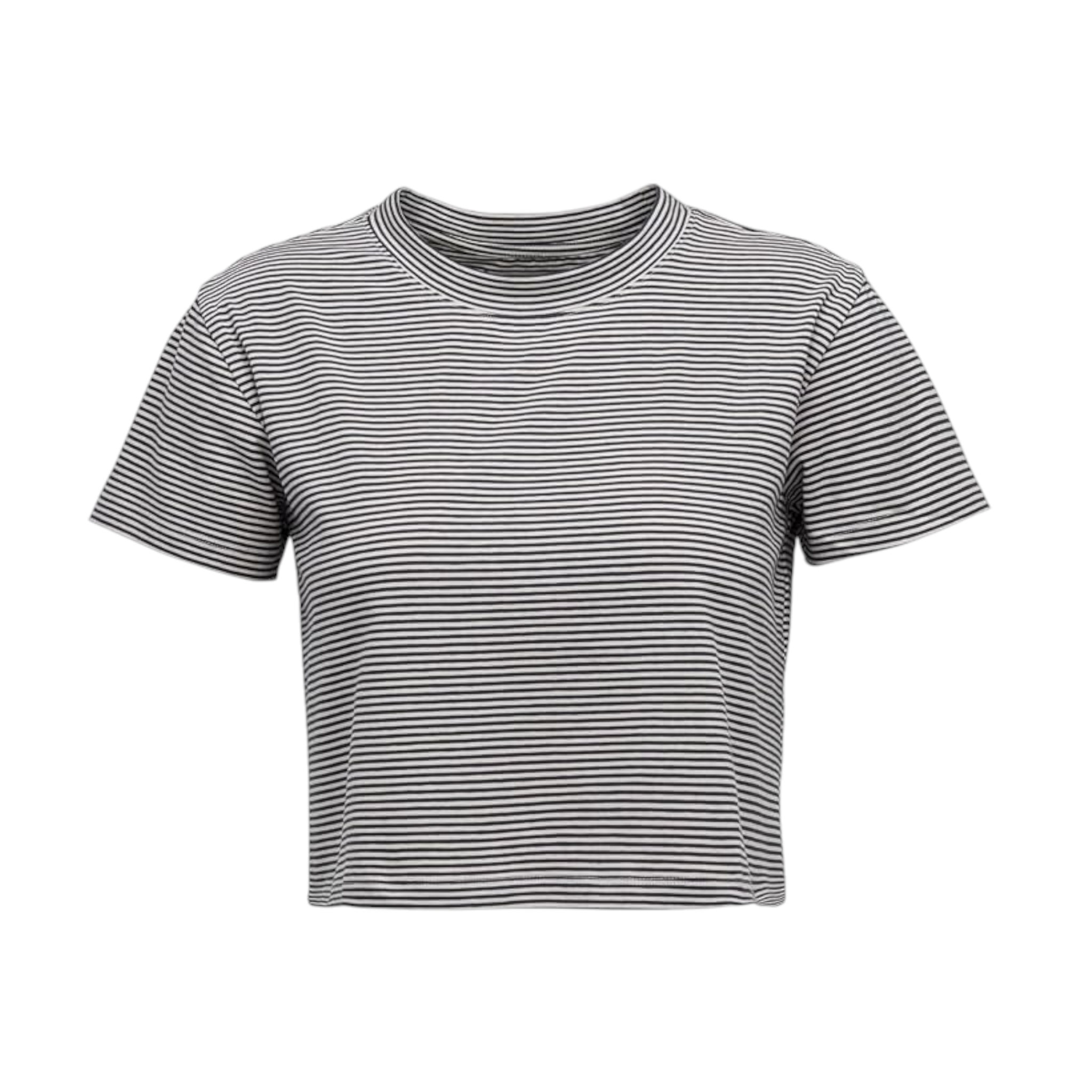 Black Diamond Women's BD Stripe Crop Short Sleeve Tee - FERAL