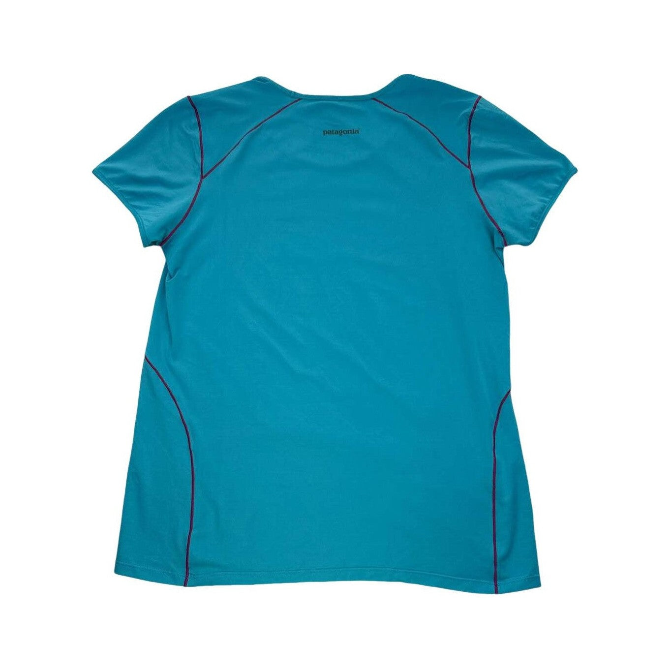 Patagonia Women's Active Short Sleeve Shirt Blue Large USED - FERAL