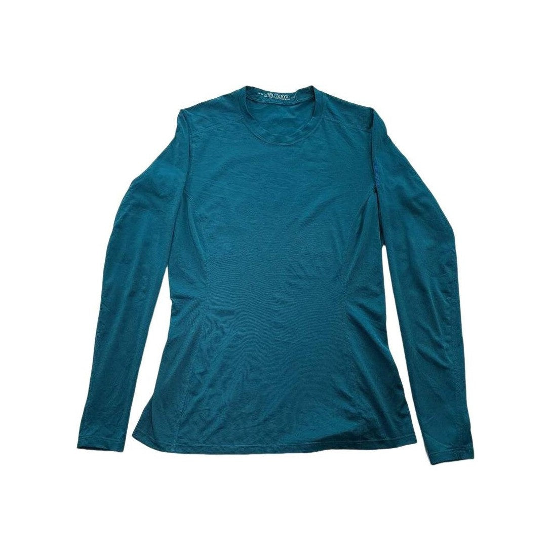 Arc'teryx Women's Phase SL Crew LS Shirt Riptide Blue Medium USED - FERAL