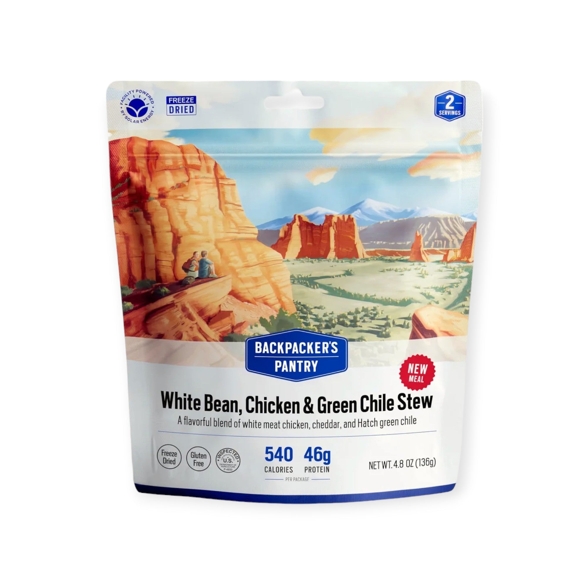 Backpacker's Pantry White Bean Chicken & Green Chile Stew Freeze-Dried Meal - FERAL