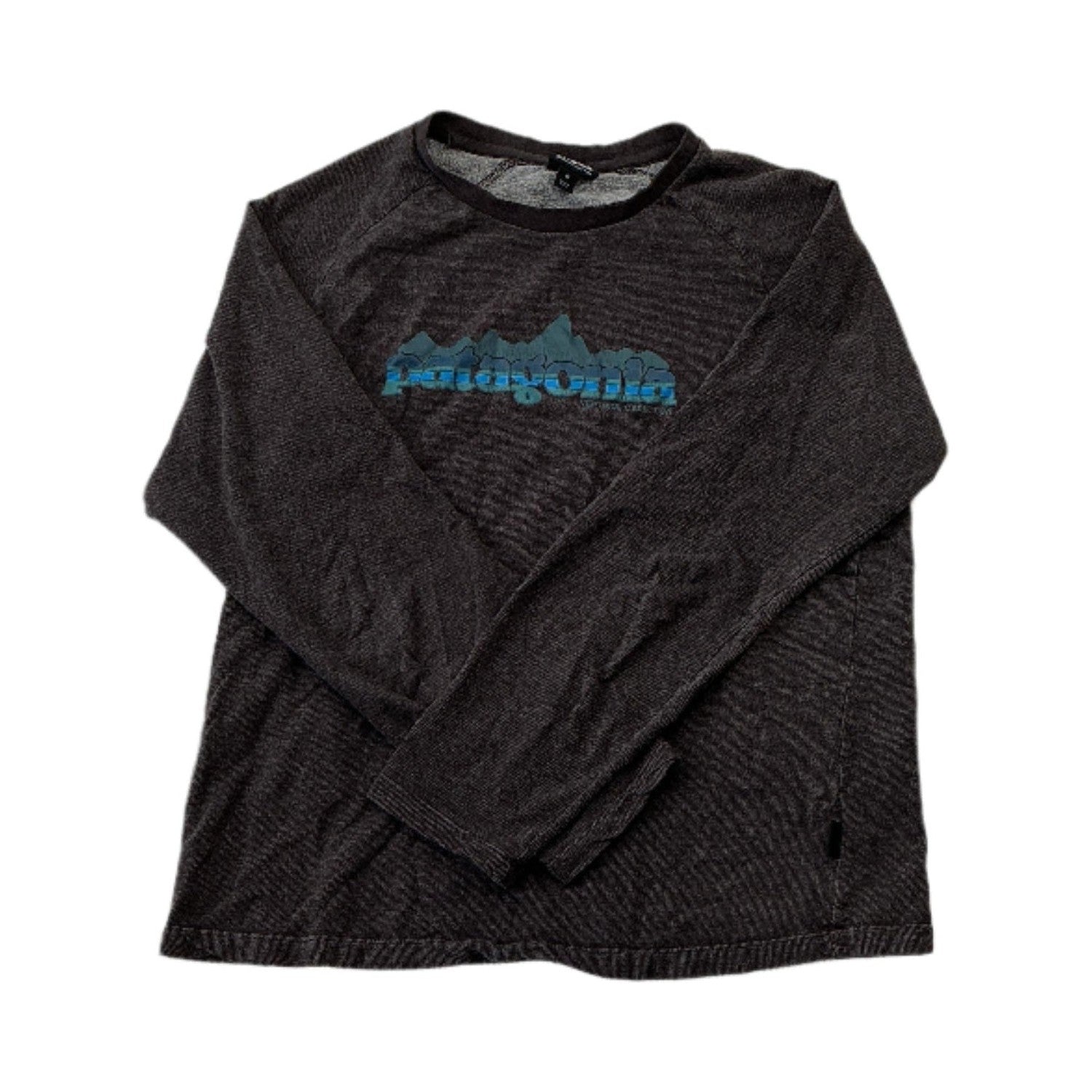 Patagonia Men's Nightfall Fitz Roy Lightweight Crew Sweatshirt Brown Medium USED - FERAL