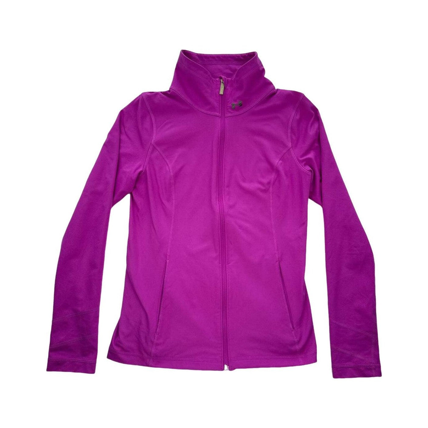 Under Armour Women's Full Zip Long Sleeve Top Purple Medium USED - FERAL