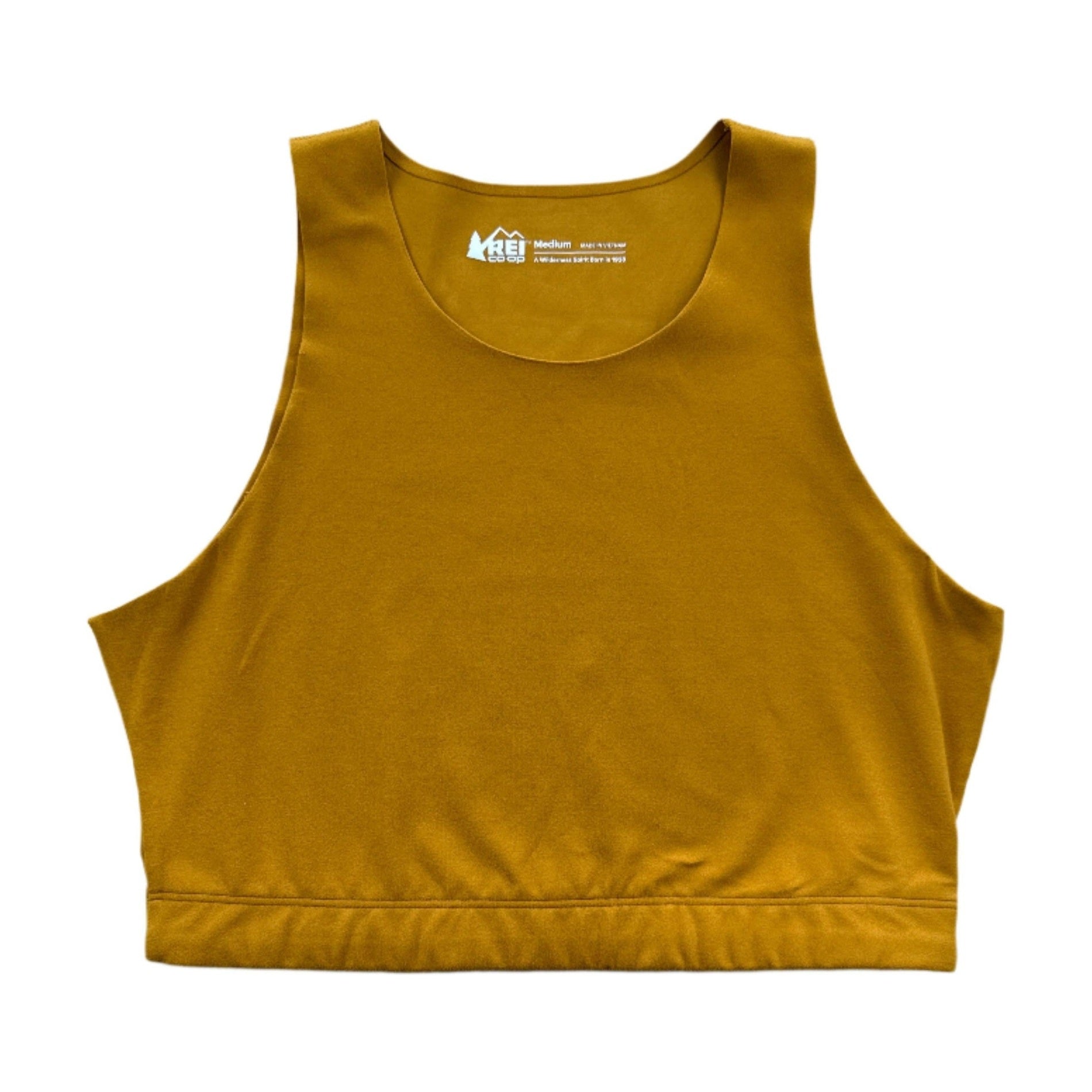 REI Women's Take Your Time Bra Top Mustard Medium USED - FERAL