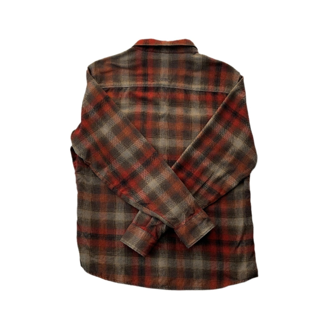 Kuhl Men's Flannel Button Down Shirt Brown/Red Large USED - FERAL