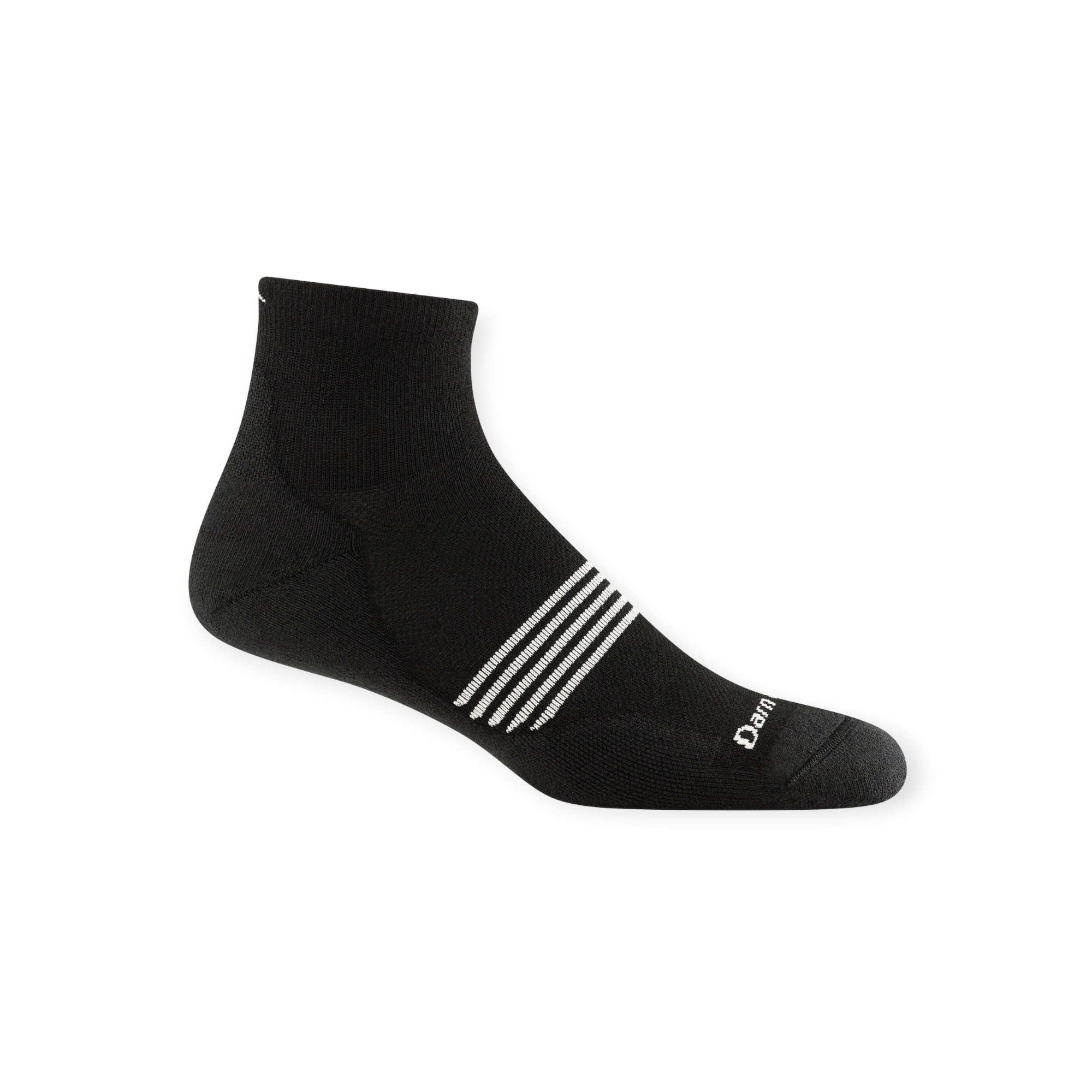 Darn Tough Men's Element Quarter Lightweight w' Cushion Running Socks - FERAL