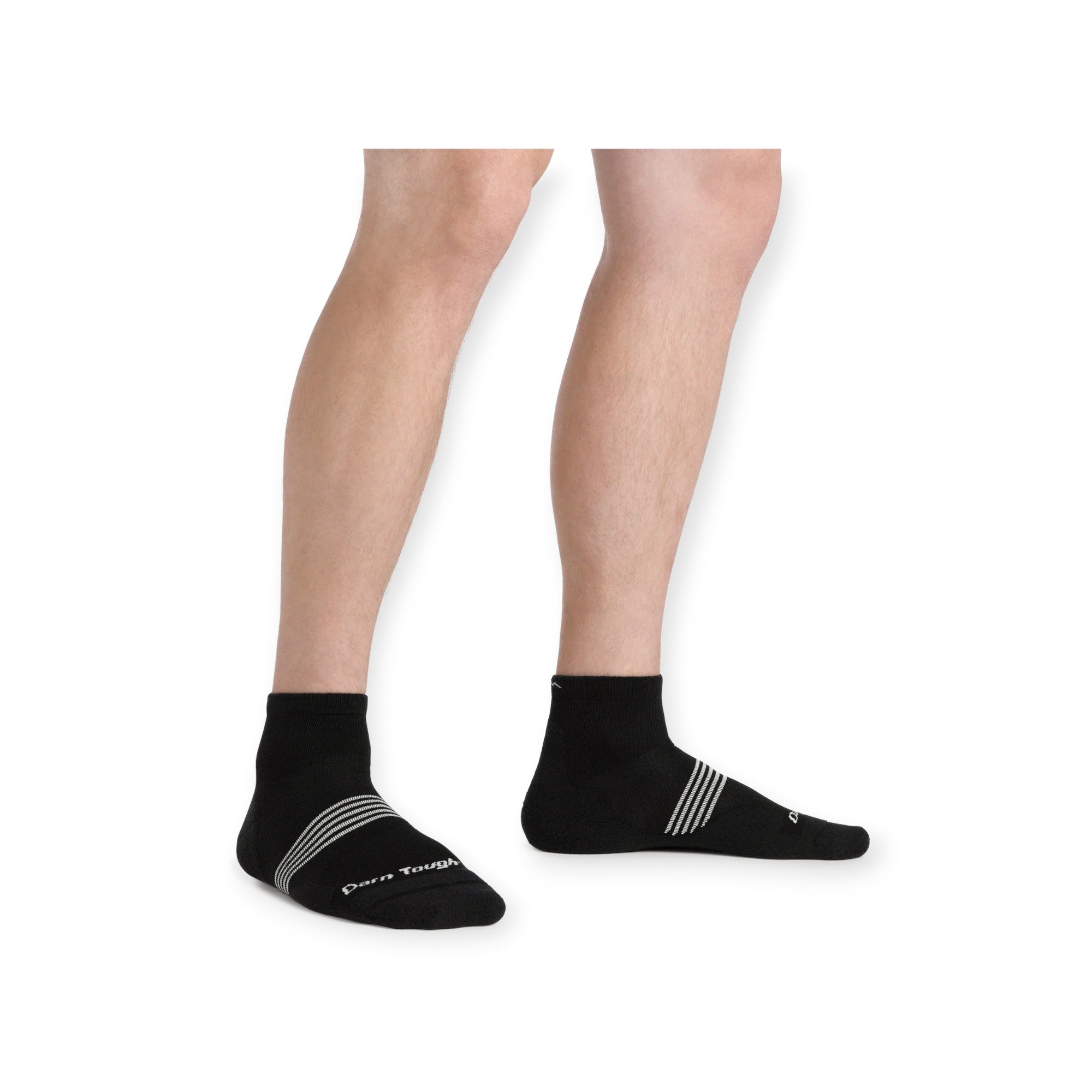 Darn Tough Men's Element Quarter Lightweight w' Cushion Running Socks - FERAL