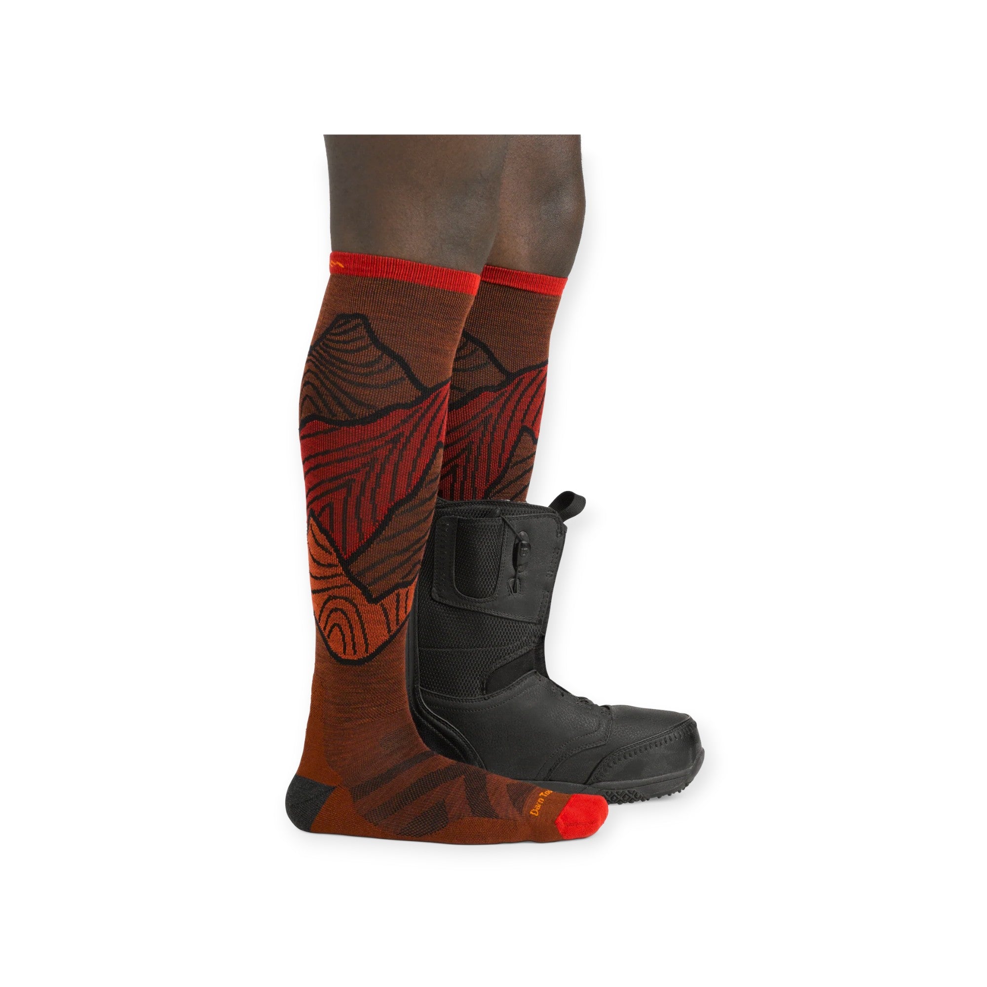 Darn Tough Men's Titan Over-the-Calf Lightweight Ski Socks - FERAL