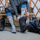 Darn Tough Men's Heady Yeti Over-the-Calf Midweight Ski Socks - FERAL
