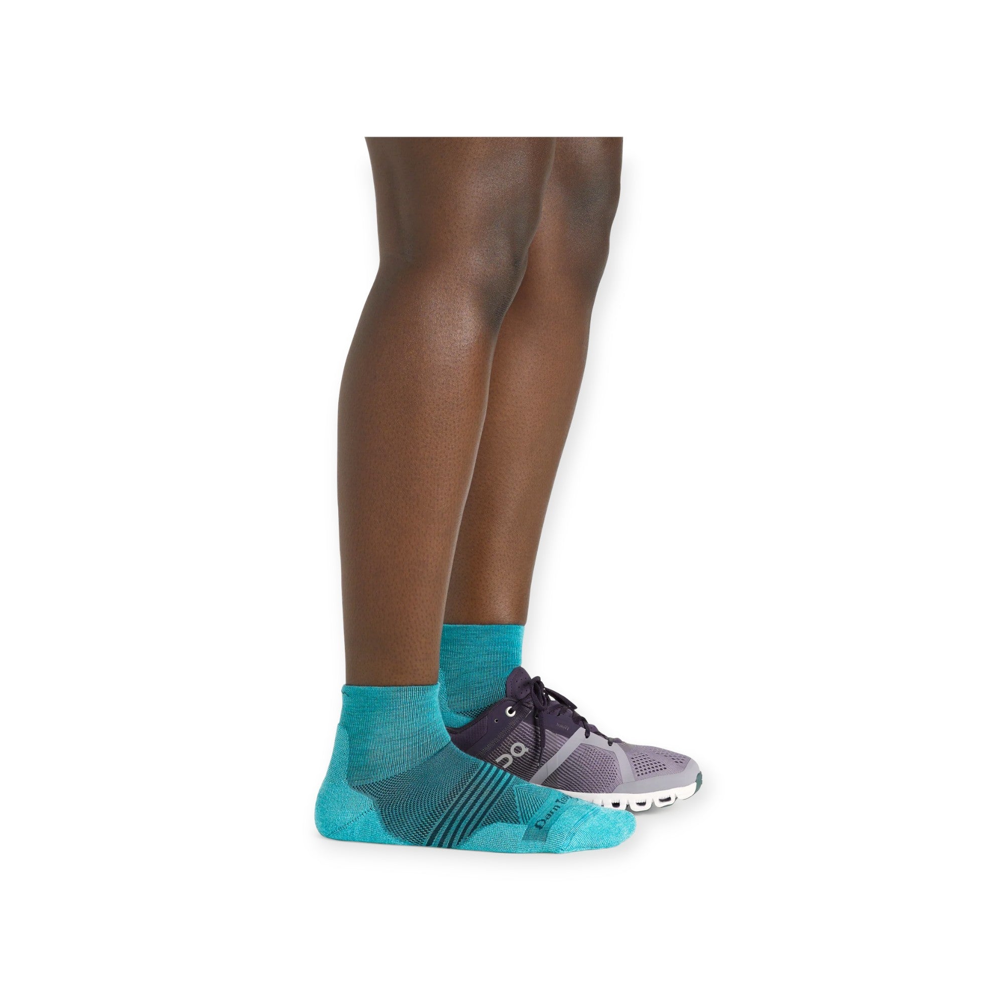 Darn Tough Women's Element Quarter Lightweight w' Cushion Running Socks - FERAL