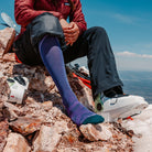 Darn Tough Women's Peaks RFL Over-the-Calf Ultra-Lightweight Ski Socks - FERAL