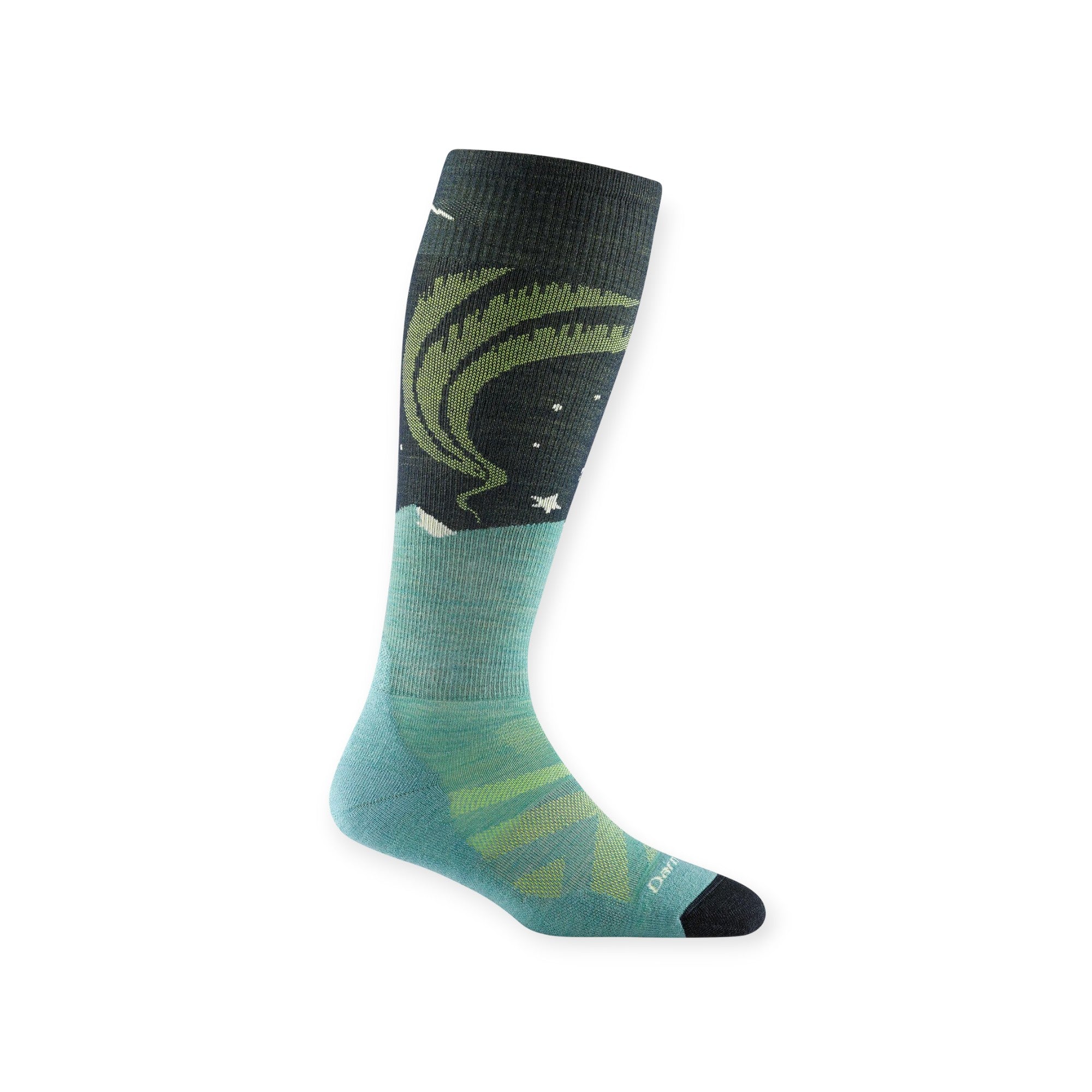 Darn Tough Women's Aurora Over-the-Calf Lightweight Ski Socks - FERAL