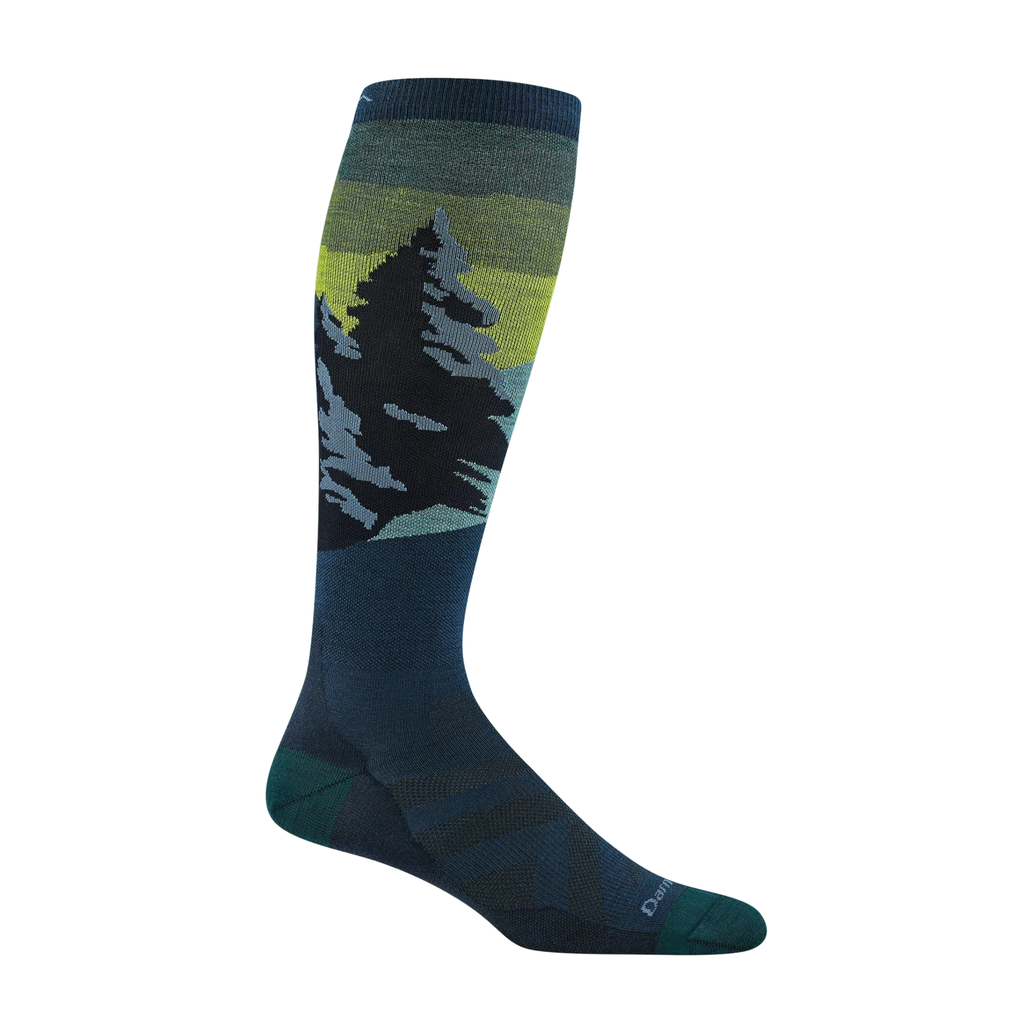 Darn Tough Men's Solstice Over-the-Calf Lightweight Ski Socks - FERAL