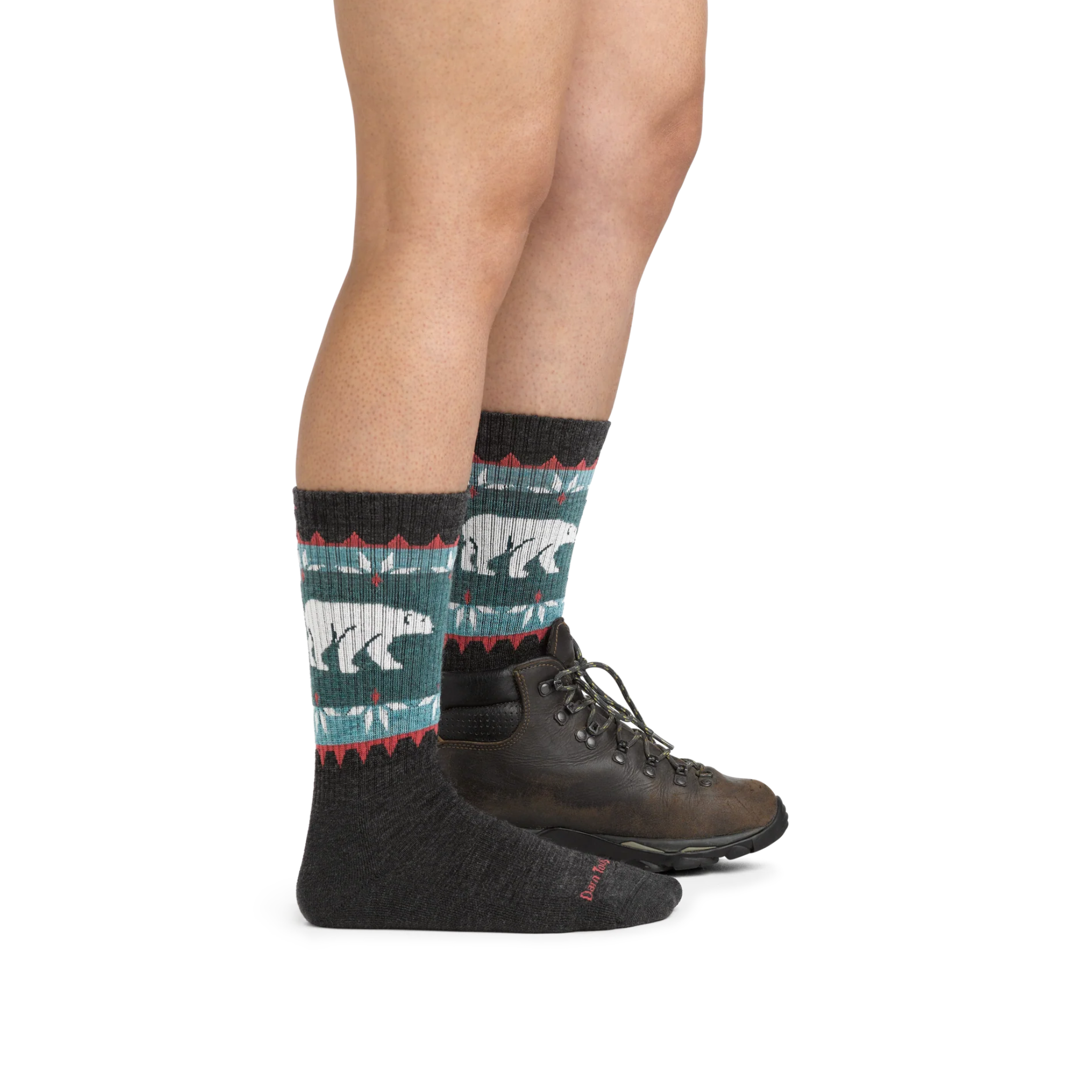 Darn Tough Women's Vanna Grizzle Boot Midweight with Cushion Socks - FERAL