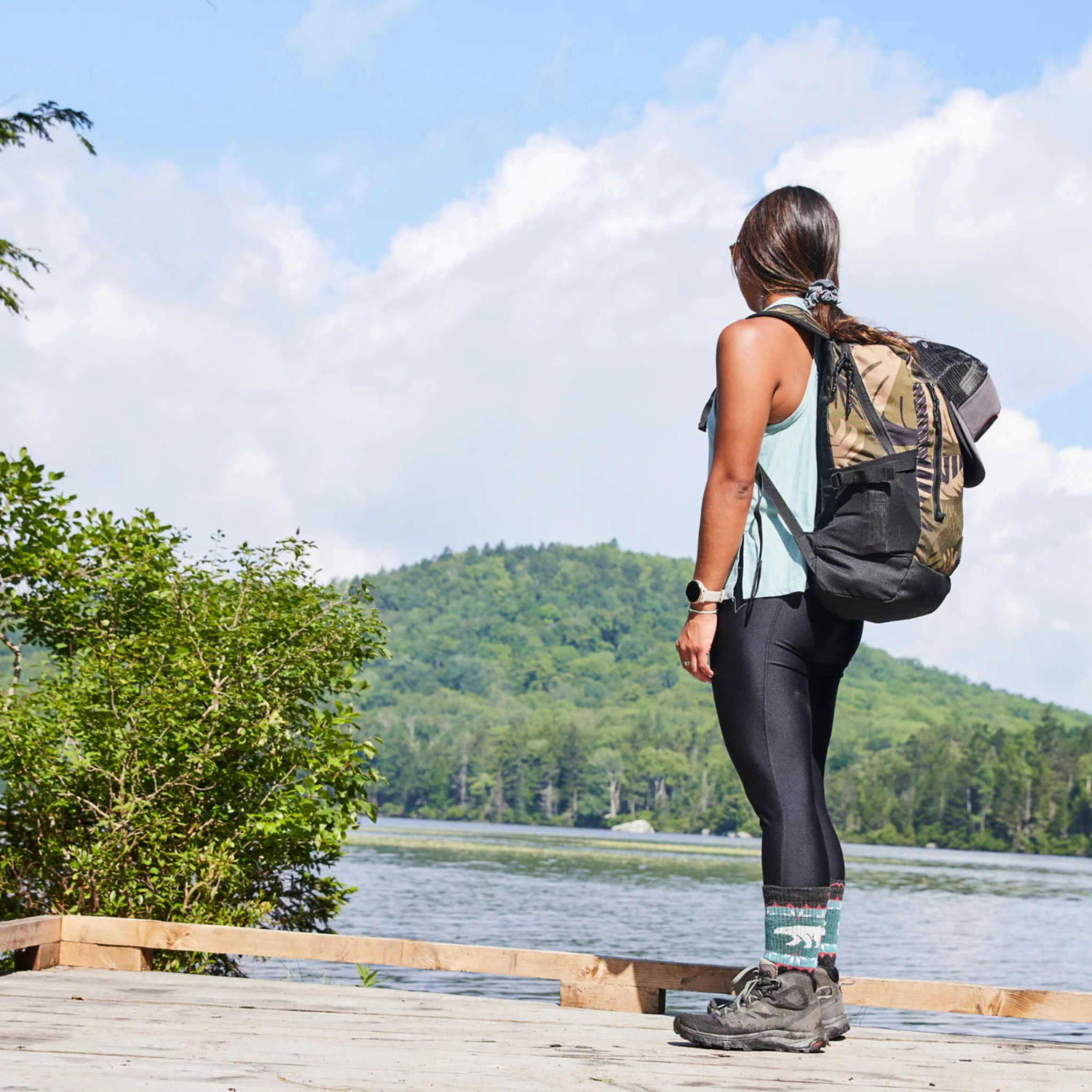 Darn Tough Women's Vanna Grizzle Boot Midweight with Cushion Socks - FERAL