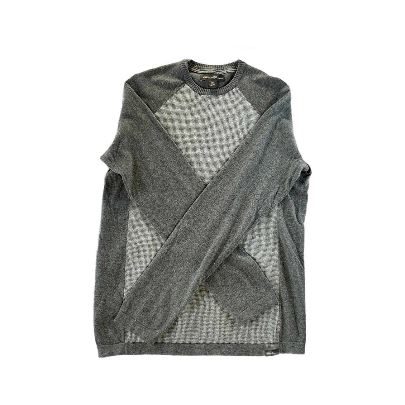 Eddie Bauer Crew Neck Fleece Grey Tall/Medium USED - FERAL