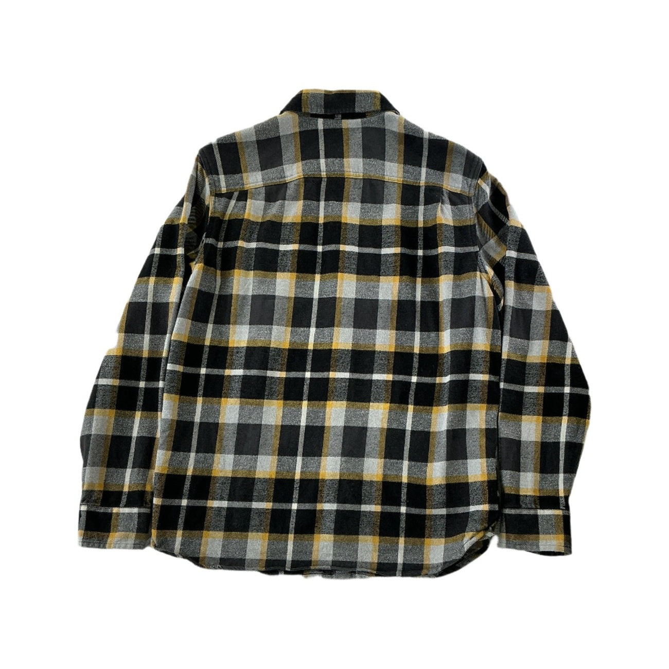 North Face Men's Heavyweight Flannel Black/Gold Medium USED - FERAL