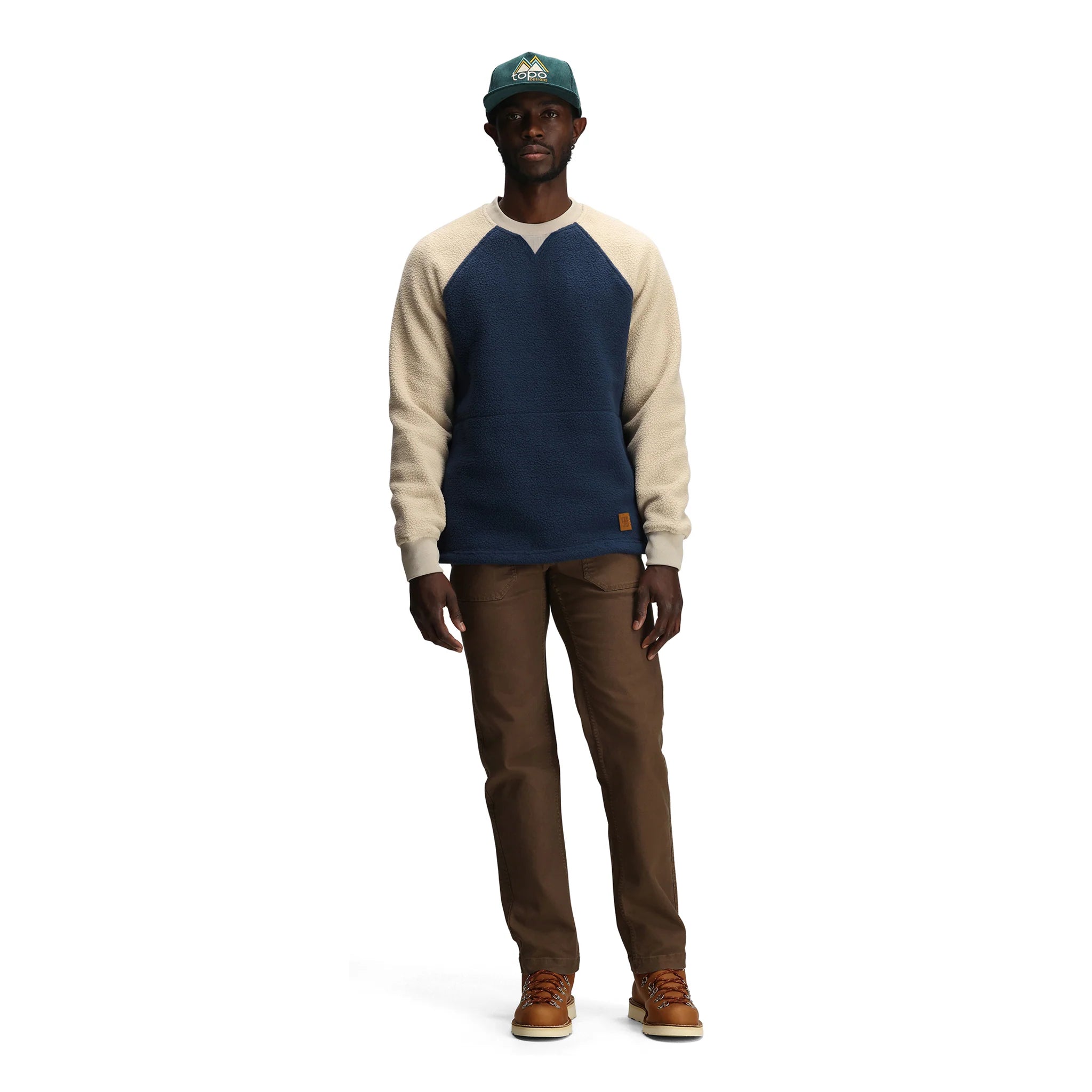 Topo Designs Unisex Mountain Fleece Crewneck - FERAL