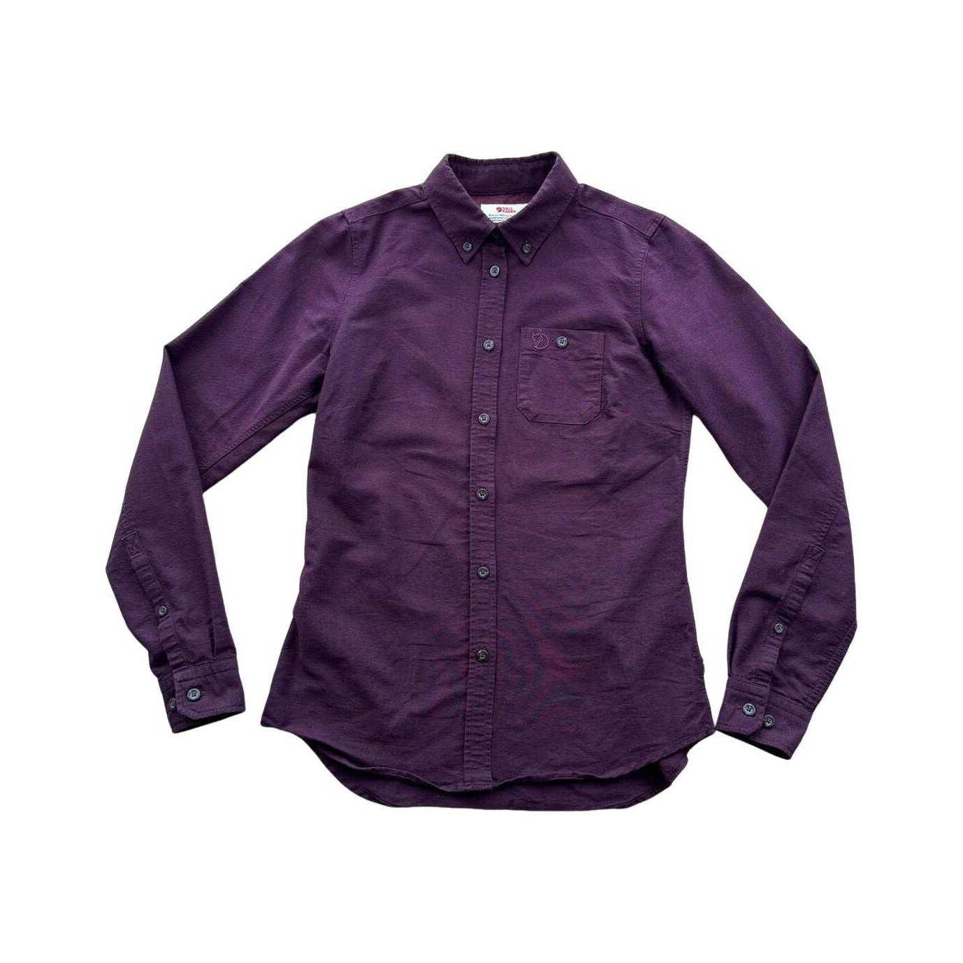Fjallraven Women's Ovik Foxford Long Sleeve Shirt Purple XXS USED - FERAL