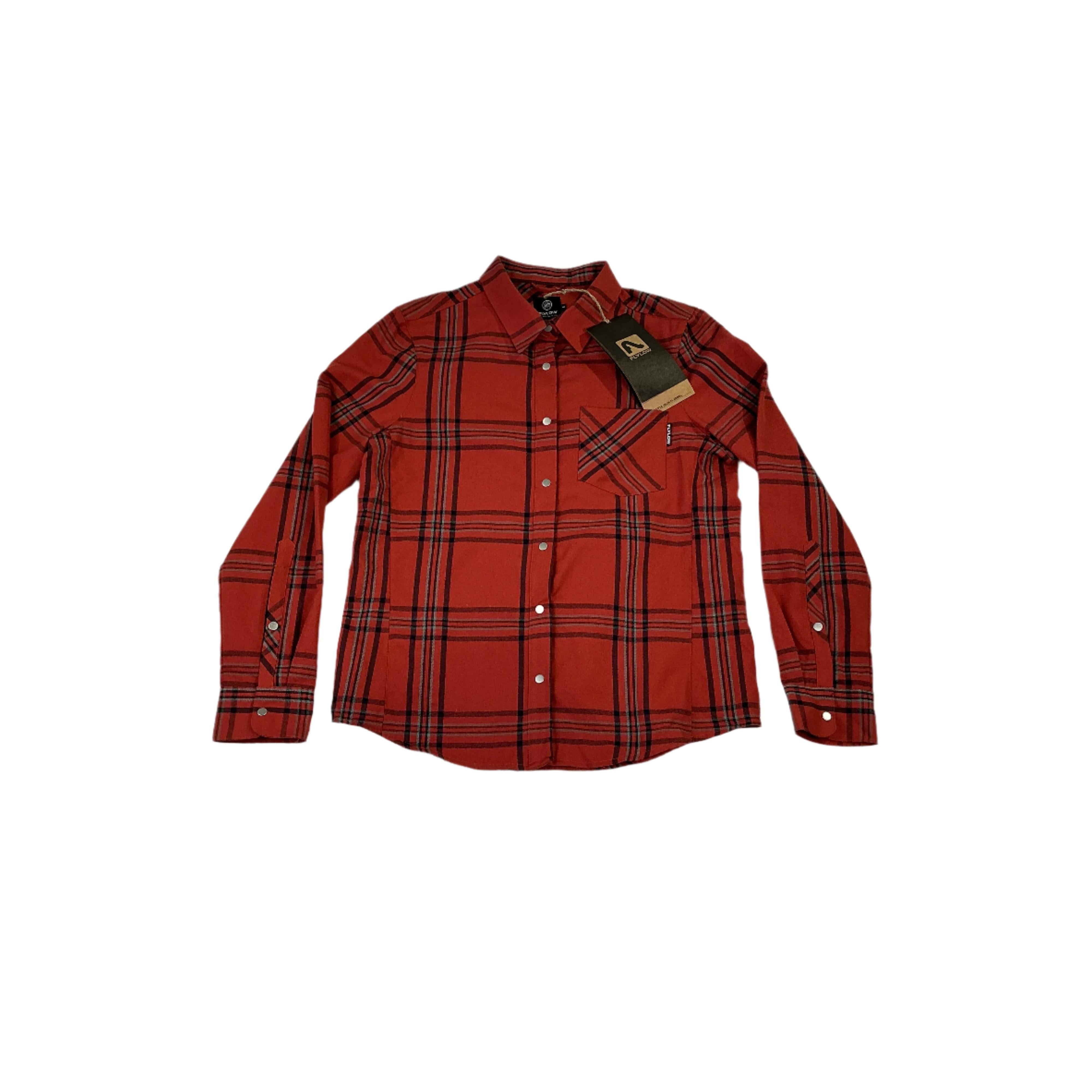 Flylow Women's Brigitte Tech Flannel Shirt Mars/Night Large USED