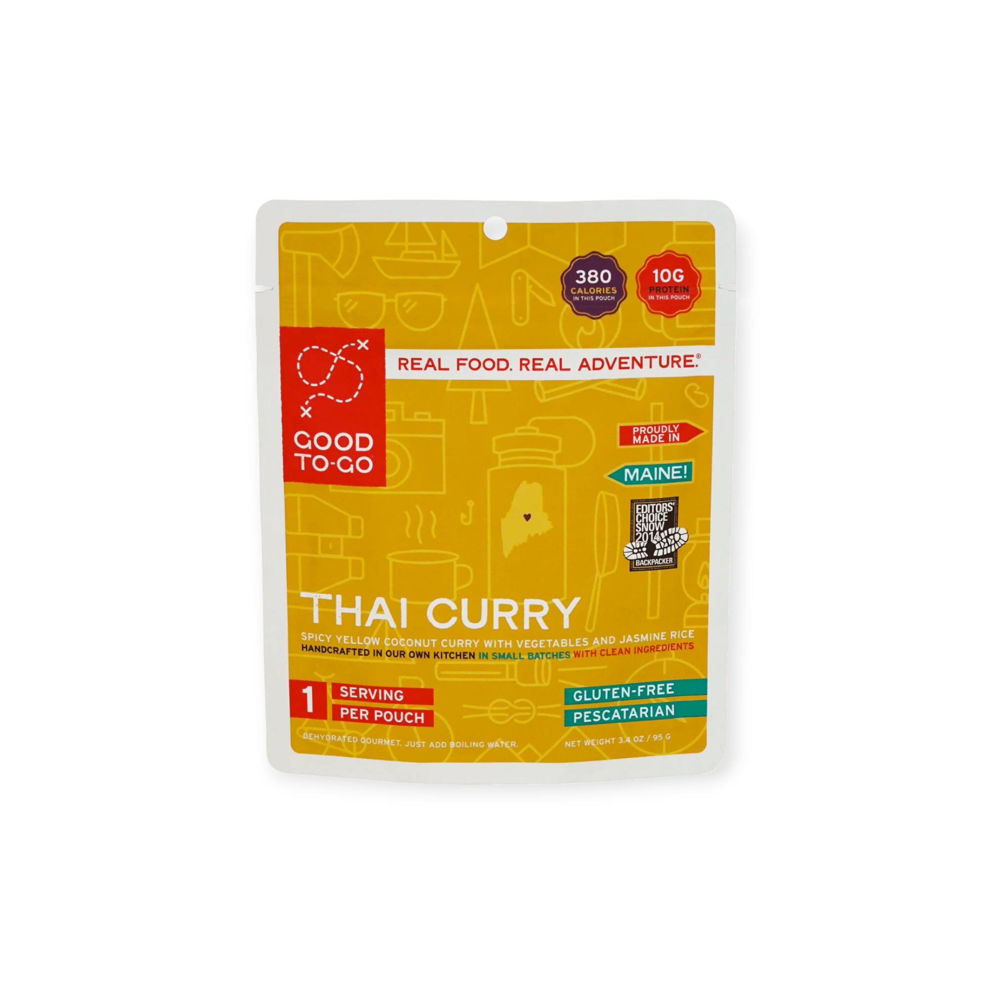 Good To-Go Thai Curry Dehydrated Backpacking Meal - FERAL