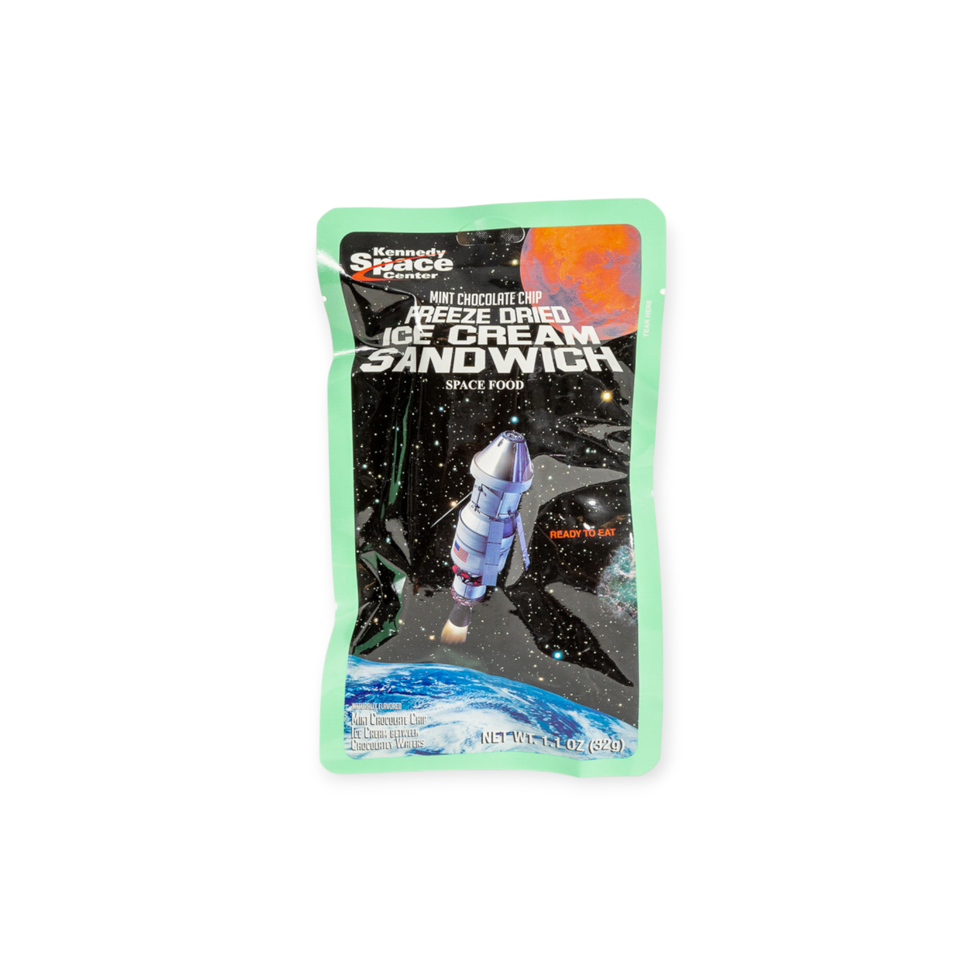 Space Food Mint Chocolate Chip Freeze Dried Ice Cream Sandwich - FERAL