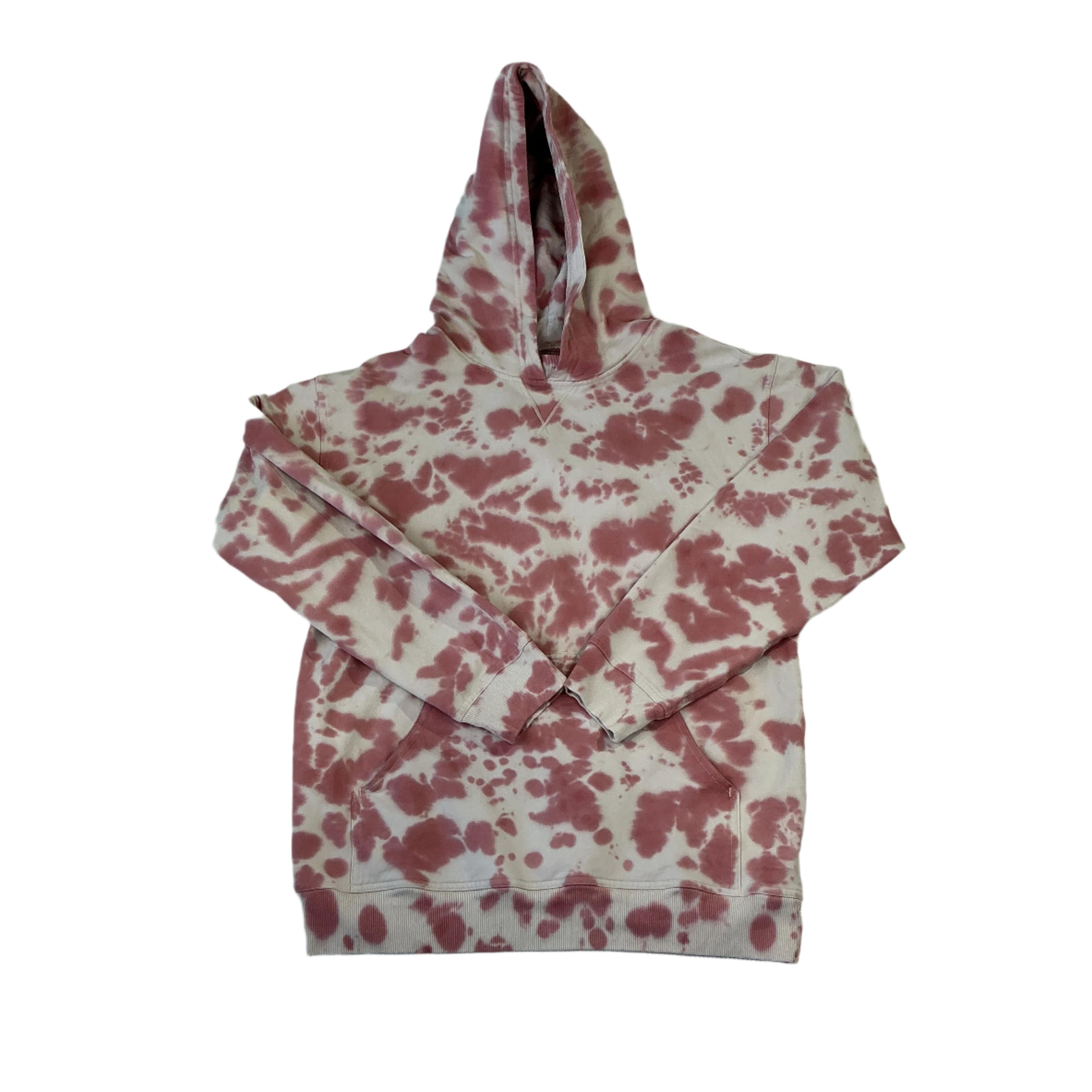 Lululemon Women's All Yours Hoody Tie-Dye Pink/White Large USED